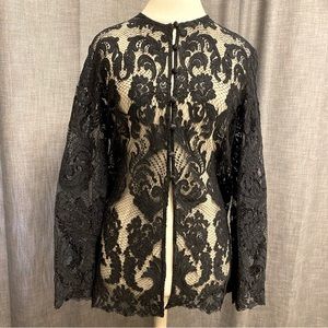 Josie Natori by Bergdorf Goodman Lace Jacket